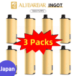 Alibarbar Ingot 9000 puffs-3 pack Multiple flavors-Japan