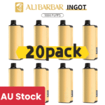 Alibarbar Ingot 9000 puffs-20 pack Multiple flavors(Ship from Sydney)
