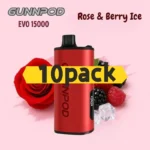 Gunnpod EVO 15k – 10 pack Multiple flavors