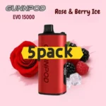 Gunnpod EVO 15k – 5 pack Multiple flavors