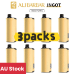 Alibarbar Ingot 9000 puffs-3 pack Multiple flavors(Ship from Sydney)